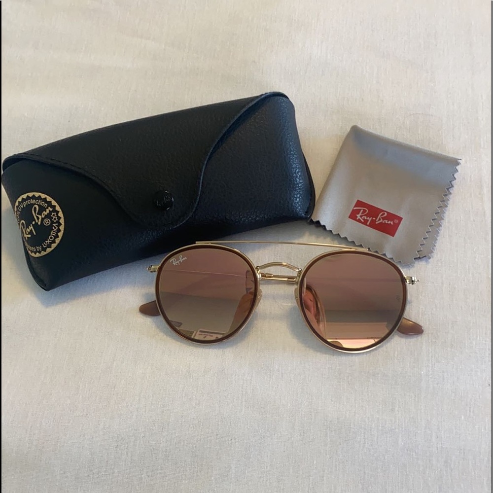 Round double bridge Raybans